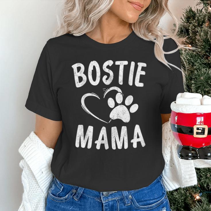 Fun Bostie Mama Dog Lover Apparel Boston Terrier Mom Unisex T-Shirt, Boston Terrier Mom Shirts, gift for family, gift for coworker