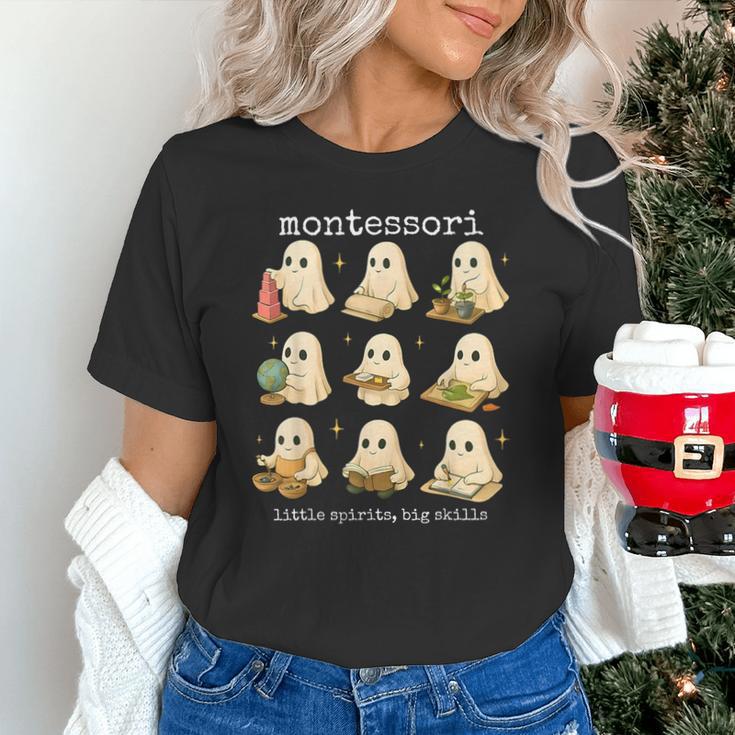 Ghosts Halloween Montessori Teacher Educator Costume Unisex T-Shirt, gift for family, gift for coworker