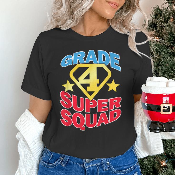 Grade 4 Super Squad Superhero Teacher Team Unisex T-Shirt, Super Teacher Shirts, gift for family, gift for coworker