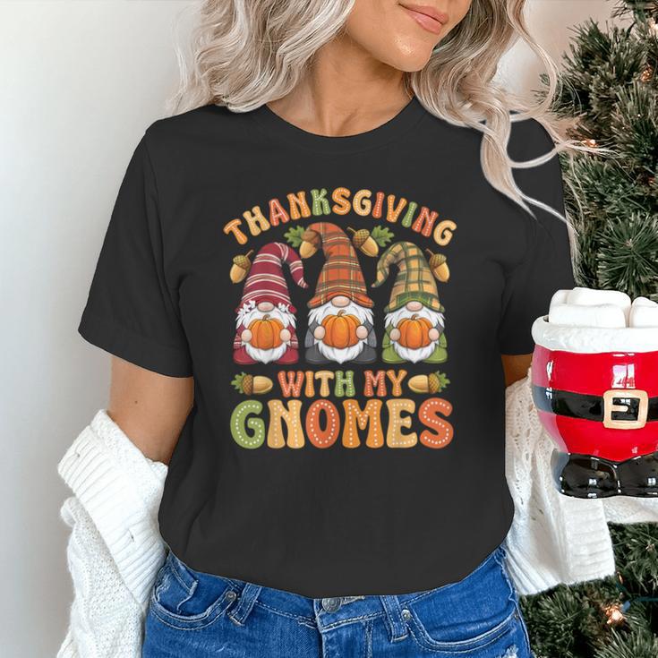 Groovy Thanksgiving With My Gnomie Women Teacher Fall Gnome Unisex T-Shirt, Groovy Teacher Shirts, gift for family, gift for coworker Groovy Thanksgiving With My Gnomie Women Teacher Fall Gnome Unisex T-Shirt, Groovy Teacher Shirts, gift for family, gift for coworker
