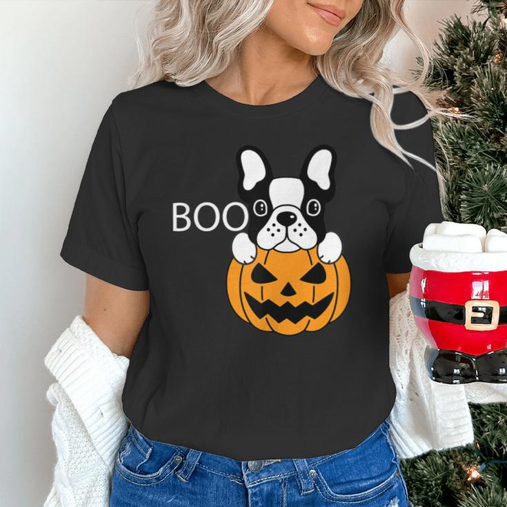 The Halloween Boston Terrier Unisex T-Shirt, Boston Terrier Halloween Shirts, gift for family, gift for coworker