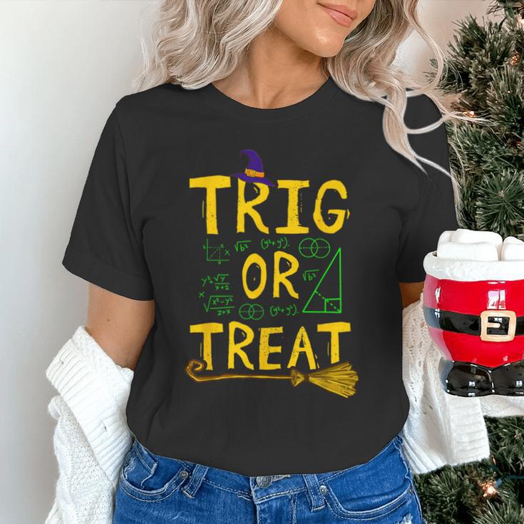 Halloween Math Teacher Trig Or Treat Student School College Unisex T-Shirt, gift for family, gift for coworker