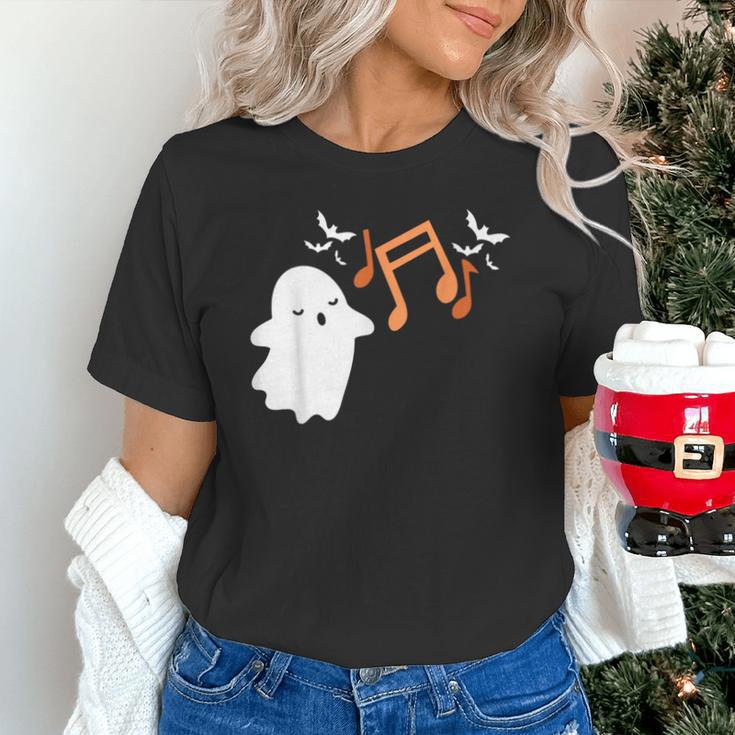 Halloween Music Note Ghost Teacher Fall Musical Instrument Unisex T-Shirt, gift for family, gift for coworker Halloween Music Note Ghost Teacher Fall Musical Instrument Unisex T-Shirt, gift for family, gift for coworker