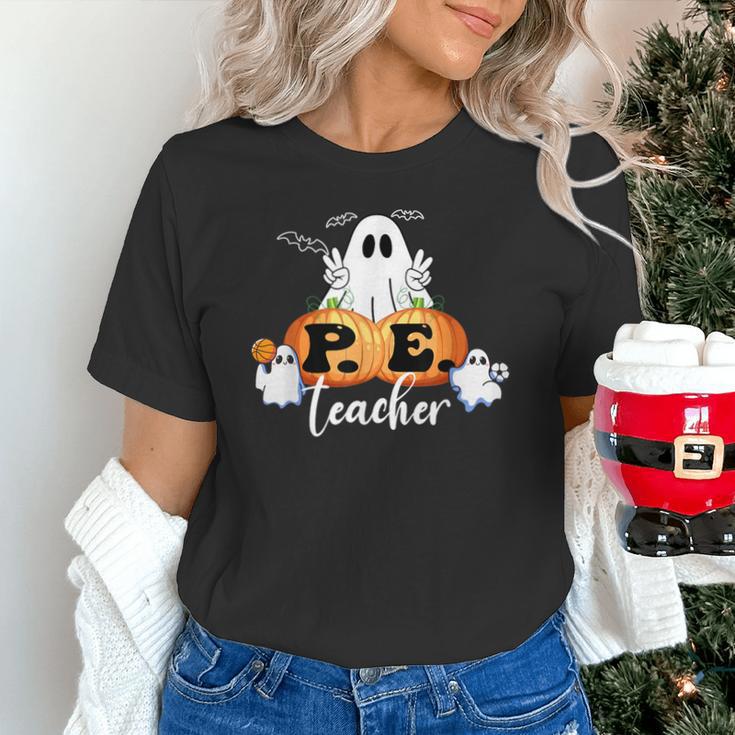 Halloween PE Teacher Ghosts Pumpkins Sports Lover Unisex T-Shirt, Pe Teacher Shirts, gift for family, gift for coworker Halloween PE Teacher Ghosts Pumpkins Sports Lover Unisex T-Shirt, Pe Teacher Shirts, gift for family, gift for coworker
