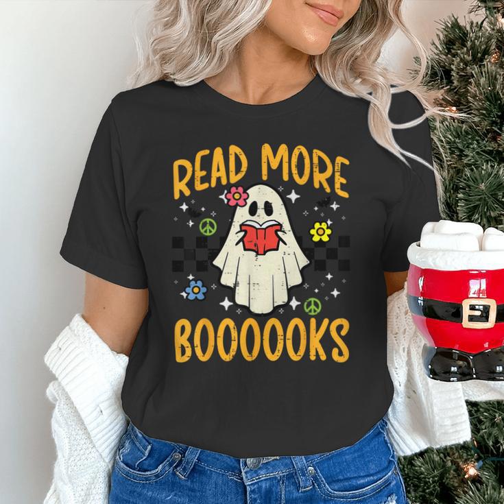 Halloween Read More Books Retro Costume Teacher Women Girls Unisex T-Shirt, gift for family, gift for coworker
