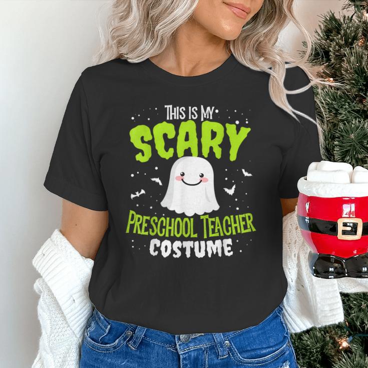 Halloween This Is My Scary Preschool Teacher Custome For Men Women Kids Unisex T-Shirt, gift for family, gift for coworker Halloween This Is My Scary Preschool Teacher Custome For Men Women Kids Unisex T-Shirt, gift for family, gift for coworker