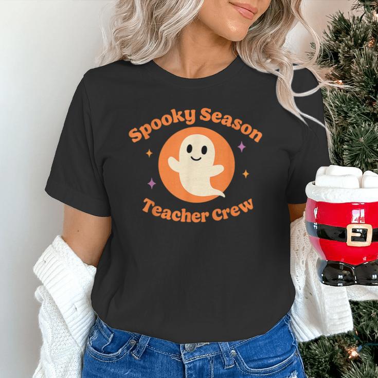 Halloween Teacher Crew Spooky Season Retro Ghost Unisex T-Shirt, gift for family, gift for coworker Halloween Teacher Crew Spooky Season Retro Ghost Unisex T-Shirt, gift for family, gift for coworker