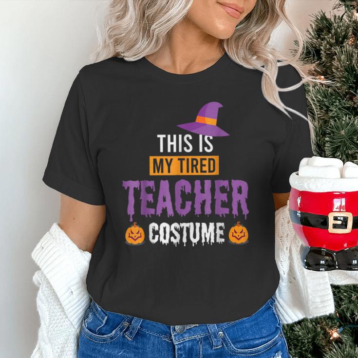Halloween Teachers This Is My Tired Teacher Costume Unisex T-Shirt, gift for family, gift for coworker
