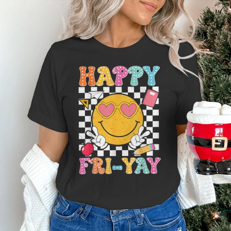 Happy Fri-Yay Groovy Teacher Friday Weekend Fri Yay Unisex T-Shirt, Groovy Teacher Shirts, gift for family, gift for coworker Happy Fri-Yay Groovy Teacher Friday Weekend Fri Yay Unisex T-Shirt, Groovy Teacher Shirts, gift for family, gift for coworker