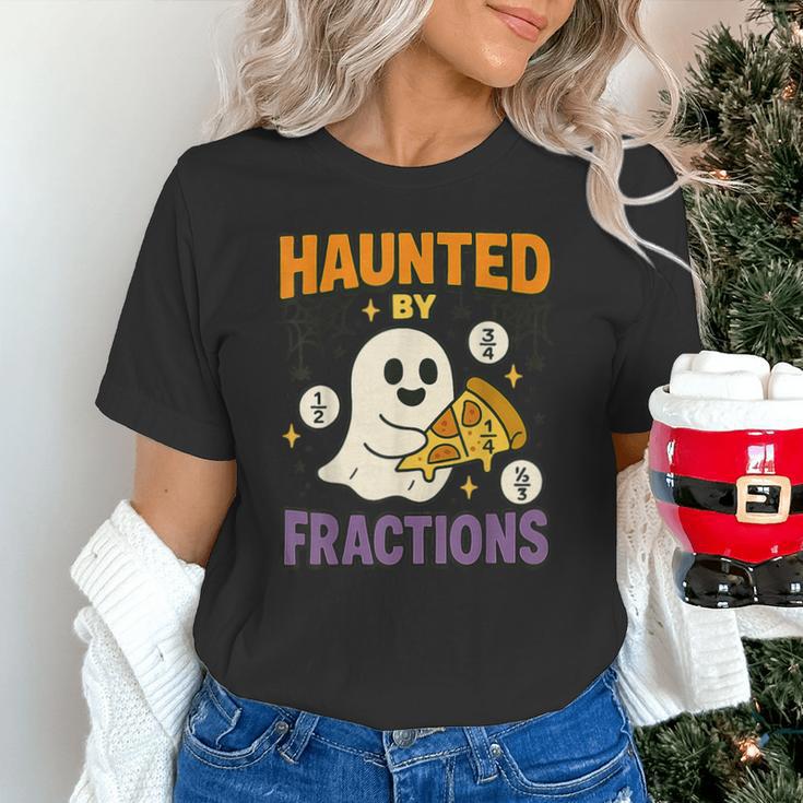 Haunted By Fractions Math Halloween Teacher Unisex T-Shirt, gift for family, gift for coworker