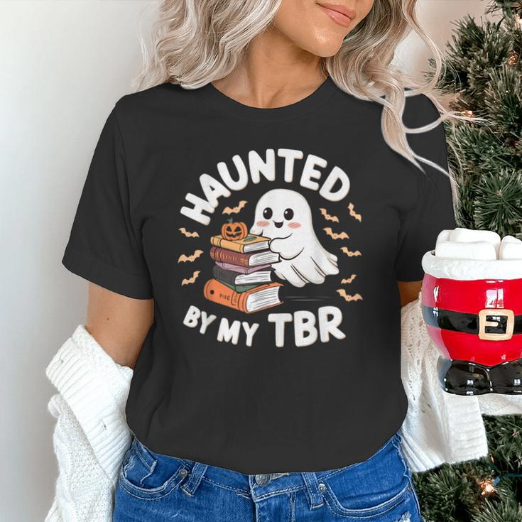Haunted By My TBR Cute Ghost Book Reading Teacher Halloween Unisex T-Shirt, gift for family, gift for coworker Haunted By My TBR Cute Ghost Book Reading Teacher Halloween Unisex T-Shirt, gift for family, gift for coworker