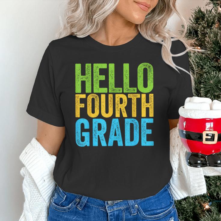 Hello Fourth Grade Shirt 4th Grade Boy Girl Student Teacher Unisex T-Shirt, 4th Grade Teacher Shirts, gift for family, gift for coworker Hello Fourth Grade Shirt 4th Grade Boy Girl Student Teacher Unisex T-Shirt, 4th Grade Teacher Shirts, gift for family, gift for coworker
