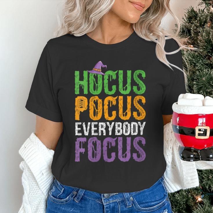 Hocus Pocus Everybody Focus Teacher Halloween Unisex T-Shirt, gift for family, gift for coworker Hocus Pocus Everybody Focus Teacher Halloween Unisex T-Shirt, gift for family, gift for coworker