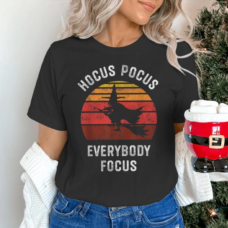 Hocus Pocus Everybody Focus Witch Halloween Teacher Women Unisex T-Shirt, gift for family, gift for coworker Hocus Pocus Everybody Focus Witch Halloween Teacher Women Unisex T-Shirt, gift for family, gift for coworker
