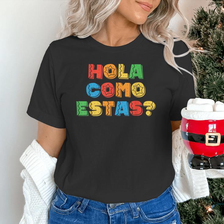 Hola Como Estas Spanish Teacher Fiesta Party Banners Unisex T-Shirt, gift for family, gift for coworker Hola Como Estas Spanish Teacher Fiesta Party Banners Unisex T-Shirt, gift for family, gift for coworker