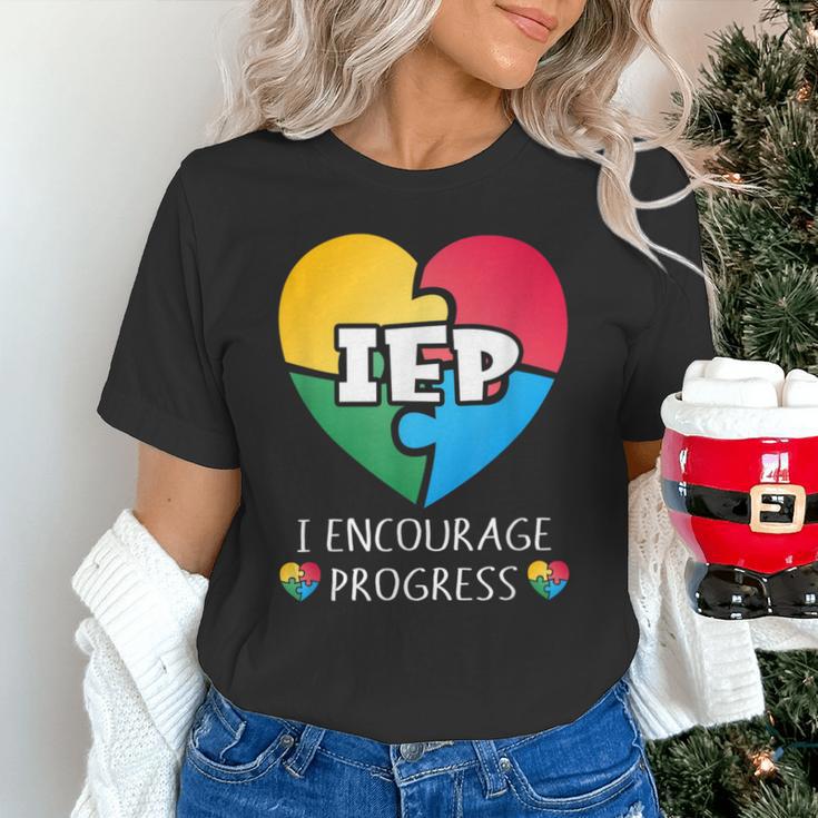 IEP I Encourage Progress Special Education School Teacher Unisex T-Shirt, gift for family, gift for coworker