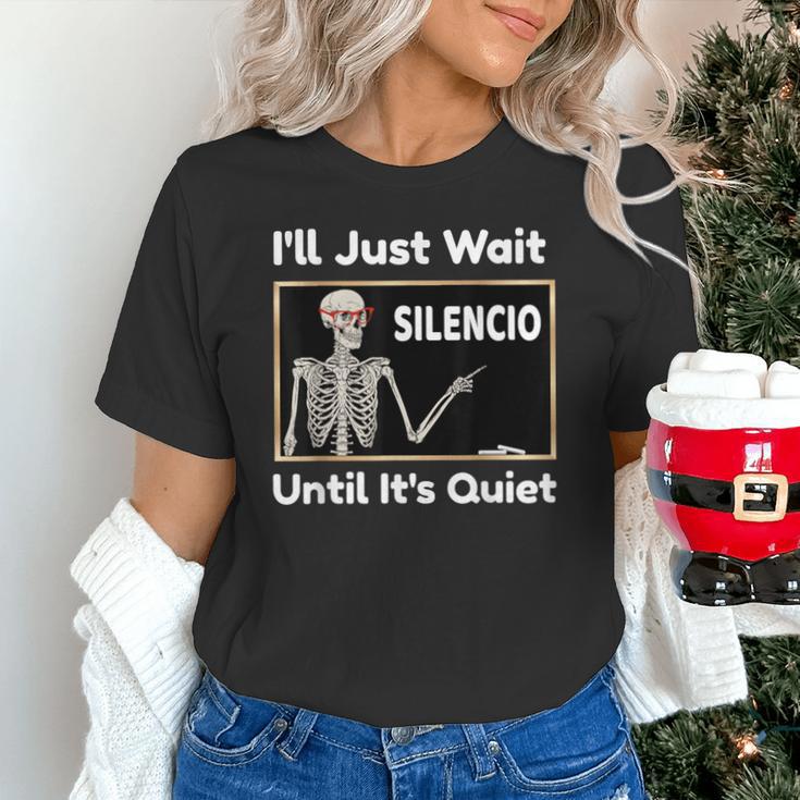 I'Ll Just Wait Until It's Quiet Spanish Teacher Halloween Men Women Kids Unisex T-Shirt, gift for family, gift for coworker