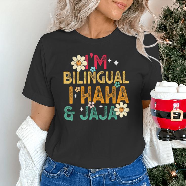 I’m Bilingual I Haha And Jaja Spanish Teacher Bilingual For Men Women Girls Kids Unisex T-Shirt, gift for family, gift for coworker I’m Bilingual I Haha And Jaja Spanish Teacher Bilingual For Men Women Girls Kids Unisex T-Shirt, gift for family, gift for coworker