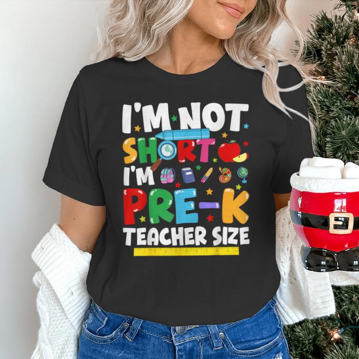 I'm Not Short I'm Pre-K Teacher Size Back To School Teacher Unisex T-Shirt, gift for family, gift for coworker I'm Not Short I'm Pre-K Teacher Size Back To School Teacher Unisex T-Shirt, gift for family, gift for coworker