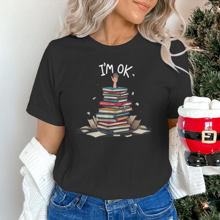 I'm Ok Read Book Reading Nerd Librarian Teacher School Unisex T-Shirt, gift for family, gift for coworker I'm Ok Read Book Reading Nerd Librarian Teacher School Unisex T-Shirt, gift for family, gift for coworker