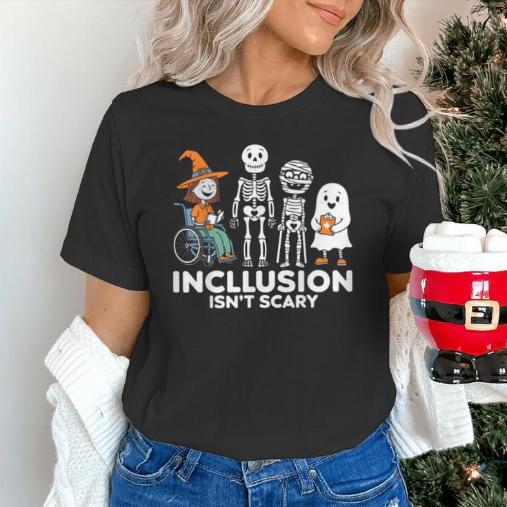 Inclusion Isn't Scary SLP Halloween Costume Sped Teacher Unisex T-Shirt, gift for family, gift for coworker Inclusion Isn't Scary SLP Halloween Costume Sped Teacher Unisex T-Shirt, gift for family, gift for coworker