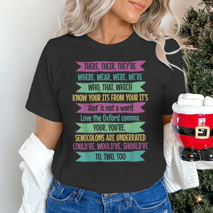 Their There And They'Re English Teacher Men Women Unisex T-Shirt, English Teacher Shirts, gift for family, gift for coworker Their There And They'Re English Teacher Men Women Unisex T-Shirt, English Teacher Shirts, gift for family, gift for coworker