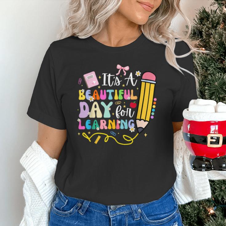 It's Beautiful Day For Learning Teacher Students Girls Boys Unisex T-Shirt, gift for family, gift for coworker It's Beautiful Day For Learning Teacher Students Girls Boys Unisex T-Shirt, gift for family, gift for coworker