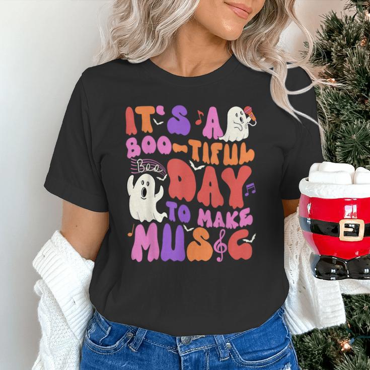 It's a Bootiful Day To Make Music Halloween Music Teacher Unisex T-Shirt, gift for family, gift for coworker It's a Bootiful Day To Make Music Halloween Music Teacher Unisex T-Shirt, gift for family, gift for coworker