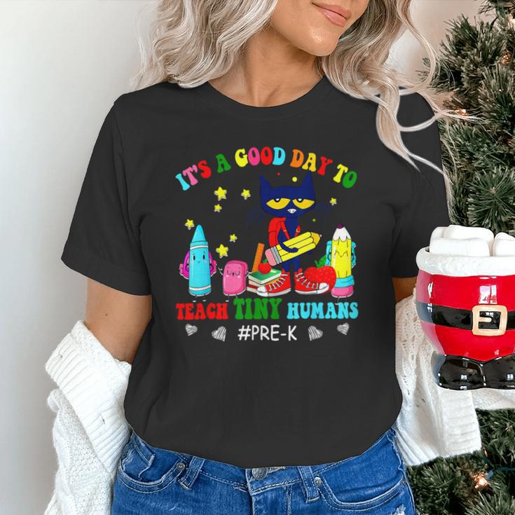 It's A Good-Day To Teach Tiny Humans Pre-K Cat Teacher Lover Unisex T-Shirt, gift for family, gift for coworker It's A Good-Day To Teach Tiny Humans Pre-K Cat Teacher Lover Unisex T-Shirt, gift for family, gift for coworker