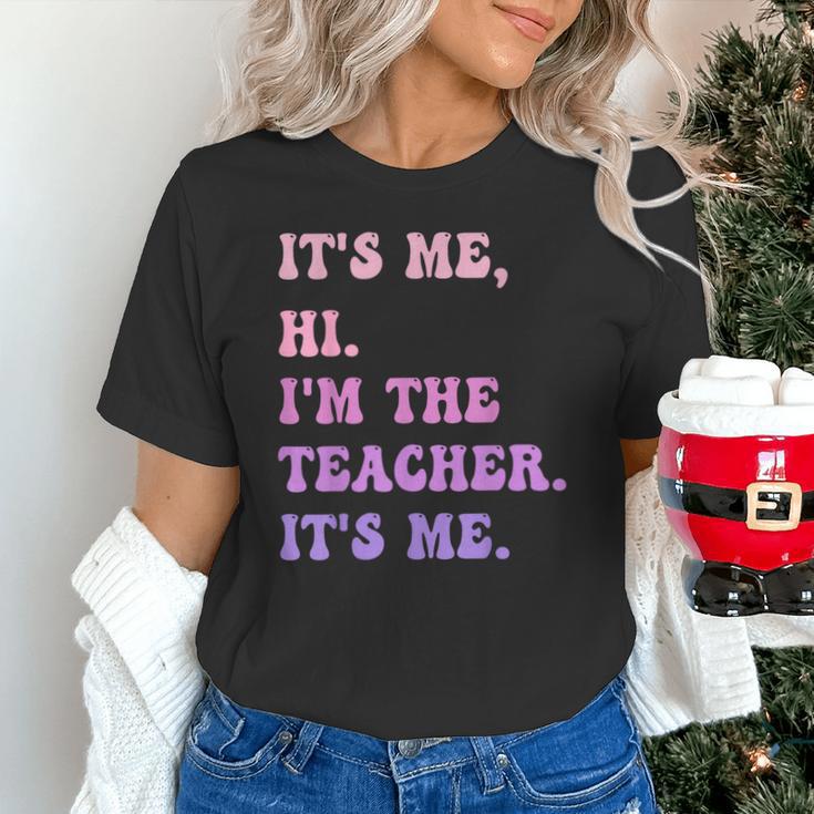 It's Me Hi I'm The TEACHER It's Me Teacher Educator Unisex T-Shirt, gift for family, gift for coworker