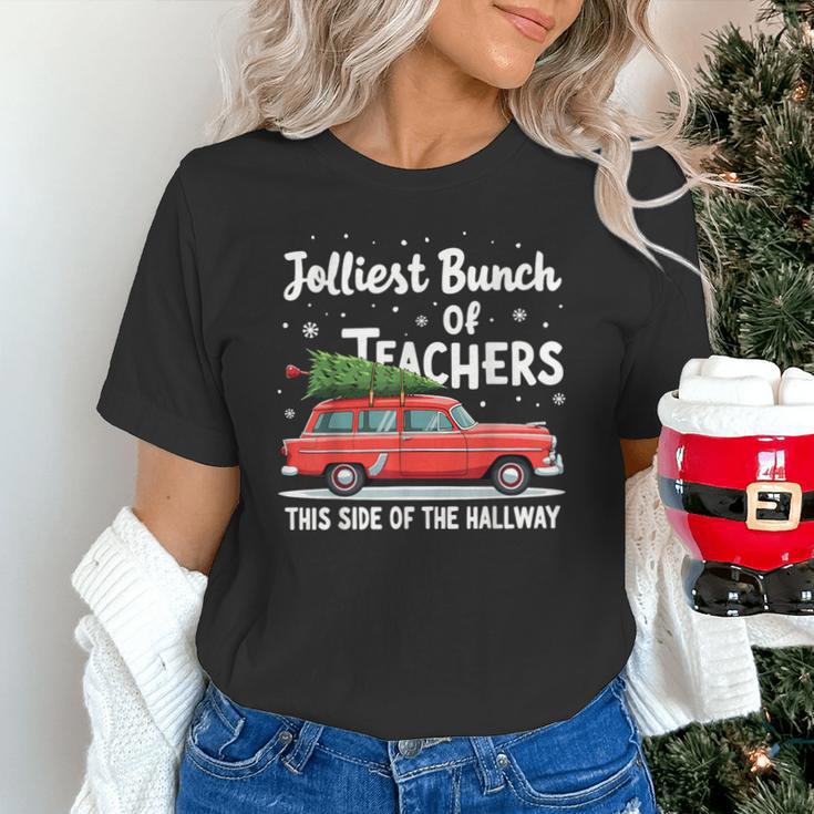 Jolliest Bunch Of Teachers This Side Of The Hallway Xmas PJ Unisex T-Shirt, gift for family, gift for coworker Jolliest Bunch Of Teachers This Side Of The Hallway Xmas PJ Unisex T-Shirt, gift for family, gift for coworker