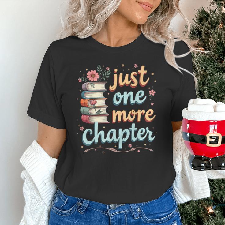 Just One More Chapter Book Reading Floral Teacher Book Lover Unisex T-Shirt, gift for family, gift for coworker Just One More Chapter Book Reading Floral Teacher Book Lover Unisex T-Shirt, gift for family, gift for coworker