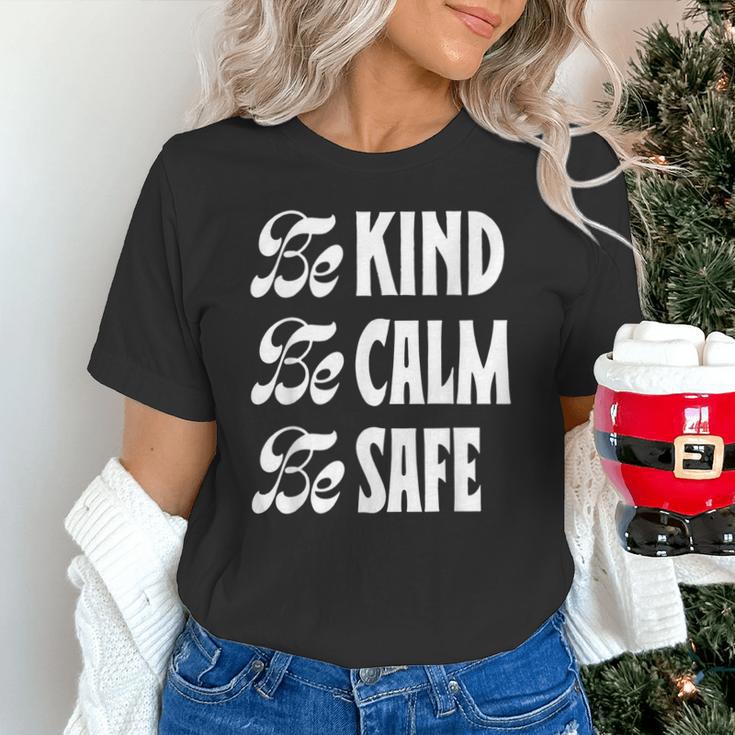 Be Kind Be Calm Be Safe Awareness For Teachers For Men Women Kids Unisex T-Shirt, gift for family, gift for coworker Be Kind Be Calm Be Safe Awareness For Teachers For Men Women Kids Unisex T-Shirt, gift for family, gift for coworker