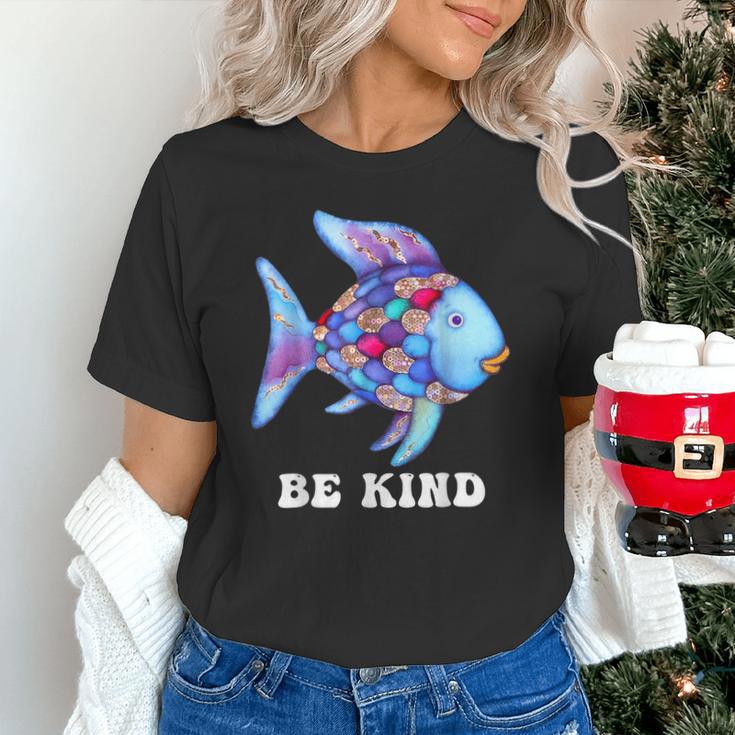 Be Kind Rainbow Fish Teacher Life Teaching Back To School Unisex T-Shirt, gift for family, gift for coworker Be Kind Rainbow Fish Teacher Life Teaching Back To School Unisex T-Shirt, gift for family, gift for coworker