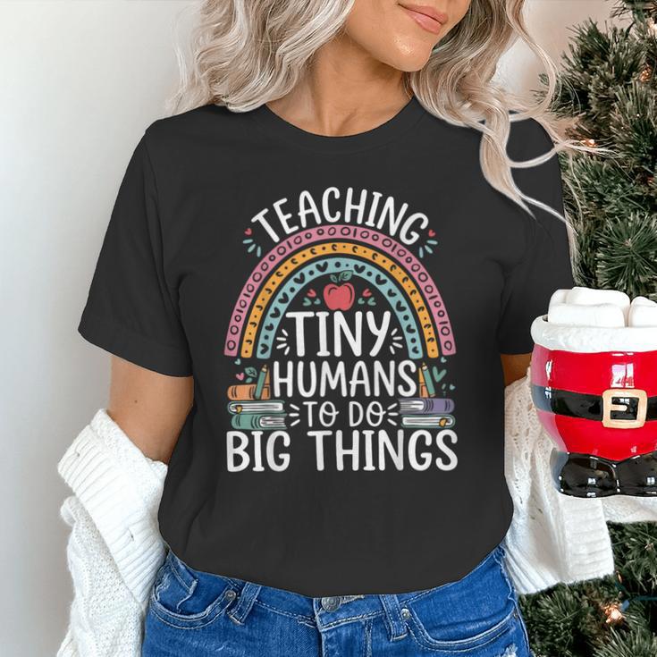 Kindergarten Teacher Tiny Humans Pre-School Teacher Unisex T-Shirt, gift for family, gift for coworker Kindergarten Teacher Tiny Humans Pre-School Teacher Unisex T-Shirt, gift for family, gift for coworker