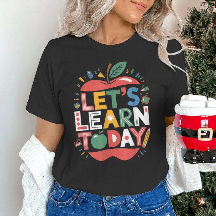 Let's Learn Today Teacher Motivational Back To School Unisex T-Shirt, gift for family, gift for coworker Let's Learn Today Teacher Motivational Back To School Unisex T-Shirt, gift for family, gift for coworker