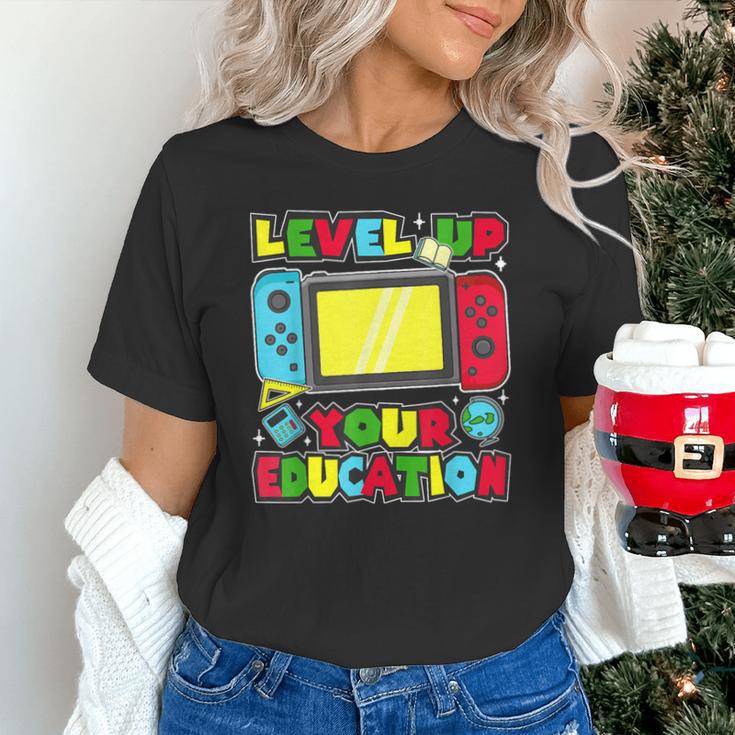 Level Up Your Education Gaming Inspired Teacher Gamers Unisex T-Shirt, gift for family, gift for coworker