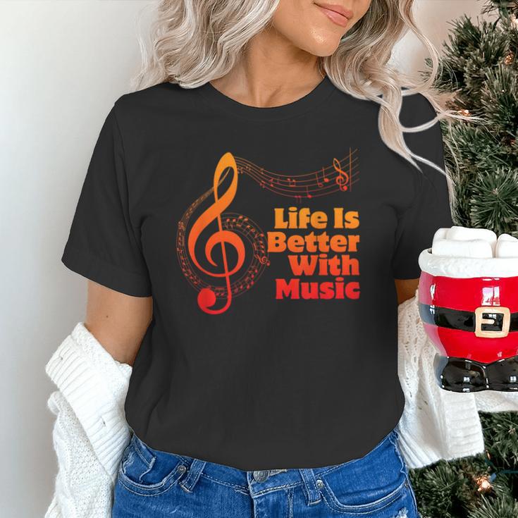 Life Is Better With Music Theory Musician Teacher Notes Clef Unisex T-Shirt, gift for family, gift for coworker Life Is Better With Music Theory Musician Teacher Notes Clef Unisex T-Shirt, gift for family, gift for coworker