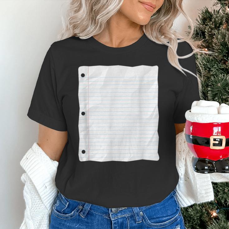 Lined Paper Notebook Halloween Costume For Students Teachers For Men Women Kids Unisex T-Shirt, gift for family, gift for coworker Lined Paper Notebook Halloween Costume For Students Teachers For Men Women Kids Unisex T-Shirt, gift for family, gift for coworker