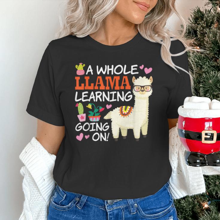 Llama Learning T Shirt Teachers Students Alpaca Lovers Unisex T-Shirt, gift for family, gift for coworker Llama Learning T Shirt Teachers Students Alpaca Lovers Unisex T-Shirt, gift for family, gift for coworker