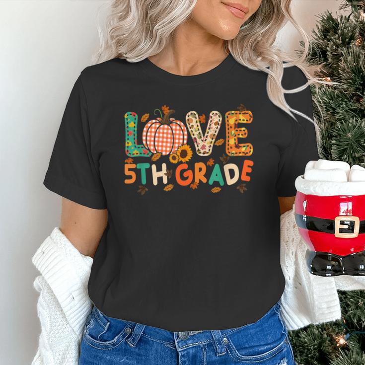 Love 5th Grade Thanksgiving Colorful Fall Leaves Teacher Unisex T-Shirt, gift for family, gift for coworker Love 5th Grade Thanksgiving Colorful Fall Leaves Teacher Unisex T-Shirt, gift for family, gift for coworker