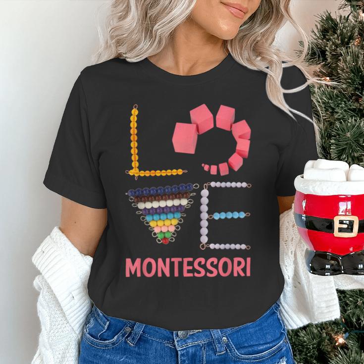 Love Montessori Education Math Teacher Unisex T-Shirt, gift for family, gift for coworker