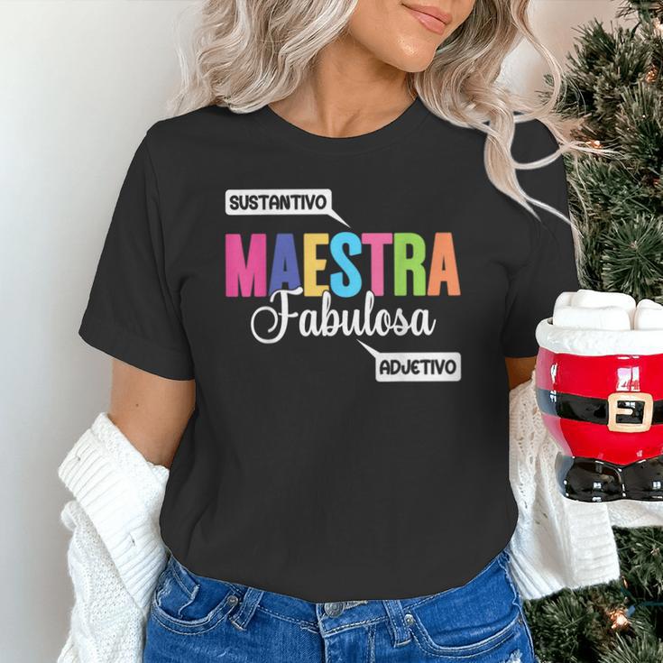 Maestra Fabulosa Bilingual Spanish Espanol Teacher School Unisex T-Shirt, gift for family, gift for coworker