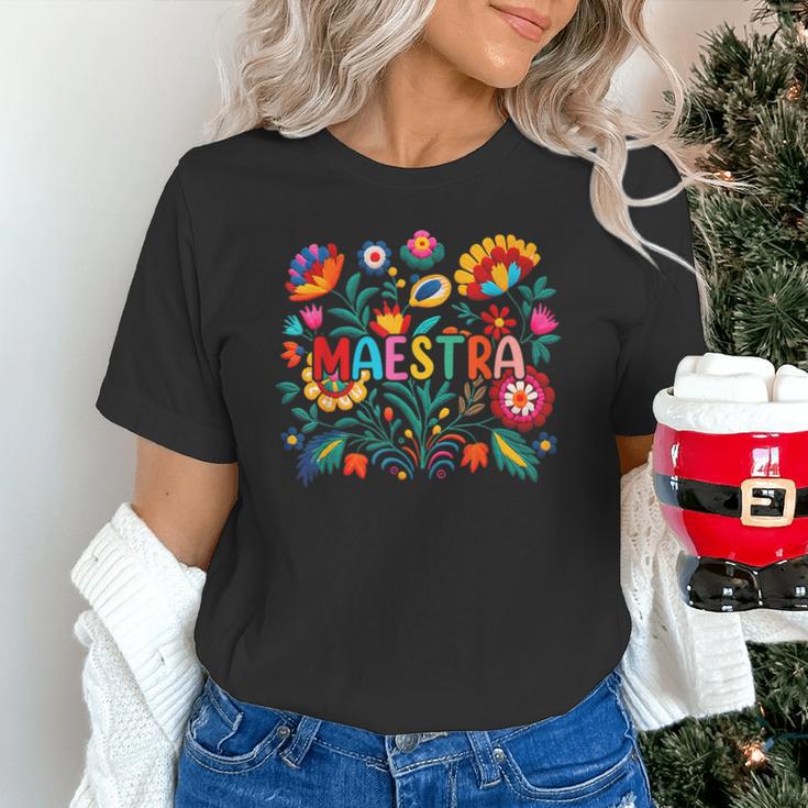Maestra Flowers Spanish Teacher Cinco De Mayo Unisex T-Shirt, gift for family, gift for coworker Maestra Flowers Spanish Teacher Cinco De Mayo Unisex T-Shirt, gift for family, gift for coworker