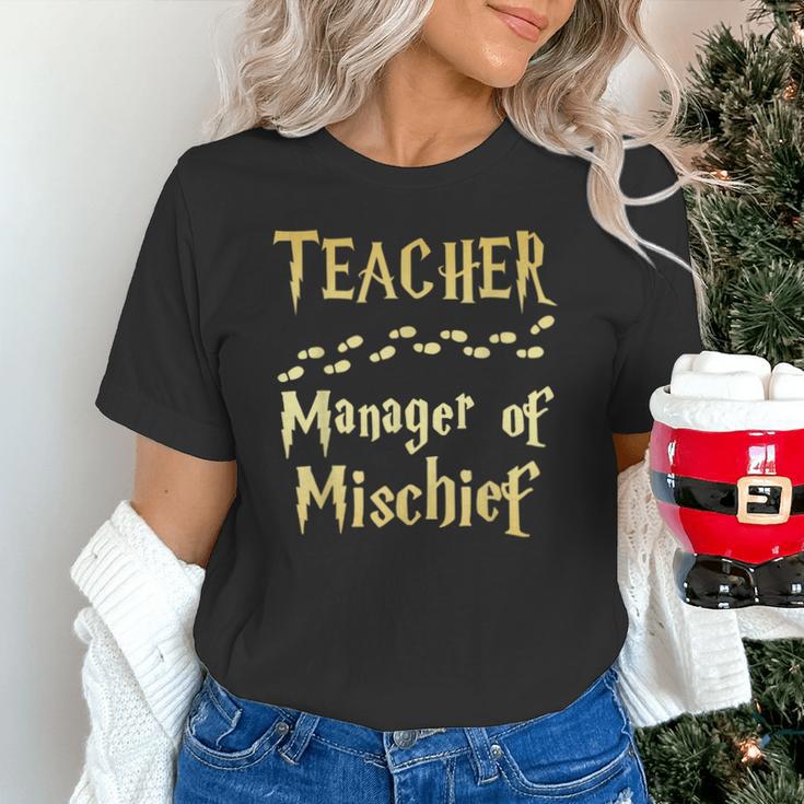 Magical Teacher Manager Of Mischief Birthday Family Party Unisex T-Shirt, gift for family, gift for coworker Magical Teacher Manager Of Mischief Birthday Family Party Unisex T-Shirt, gift for family, gift for coworker