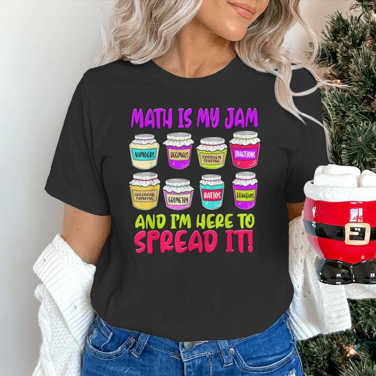 Math Teacher My Jam Here To Spread Mathematics Humor Unisex T-Shirt, gift for family, gift for coworker
