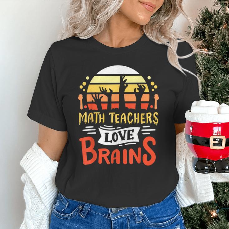 Math Teachers Love Brains Halloween Costume Zombie For Men Women Unisex T-Shirt, gift for family, gift for coworker