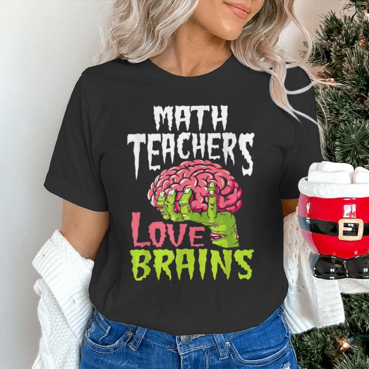 Math Teachers Love Brains Zombie Teacher School Halloween Unisex T-Shirt, gift for family, gift for coworker Math Teachers Love Brains Zombie Teacher School Halloween Unisex T-Shirt, gift for family, gift for coworker