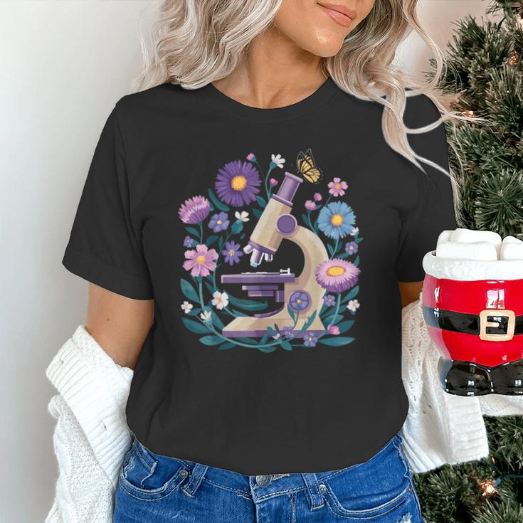 Microscope Flower Butterfly Biology Science Teacher Student Unisex T-Shirt, Science Teacher Shirts, gift for family, gift for coworker Microscope Flower Butterfly Biology Science Teacher Student Unisex T-Shirt, Science Teacher Shirts, gift for family, gift for coworker