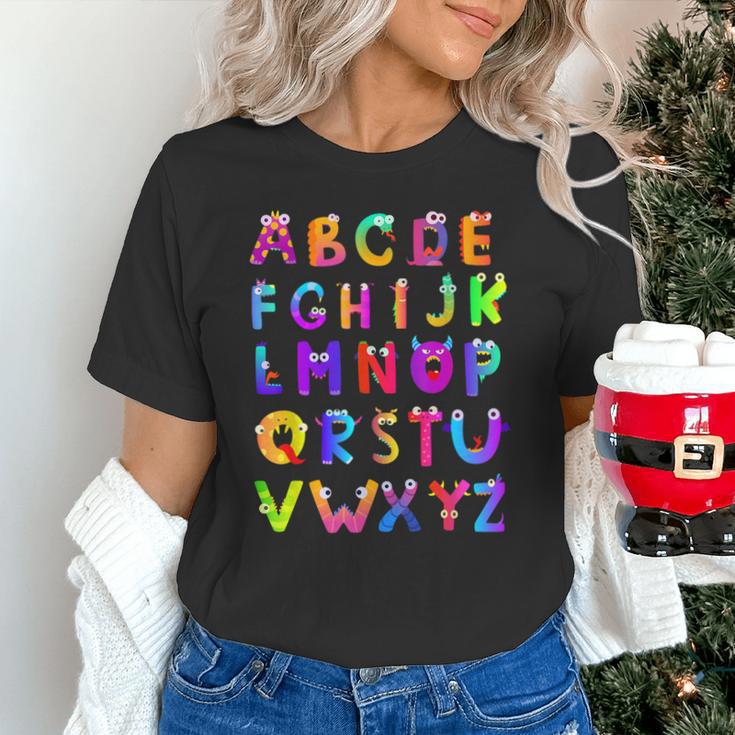 Monster ABC Cute Alphabet Halloween Teacher Costume Kids Unisex T-Shirt, gift for family, gift for coworker